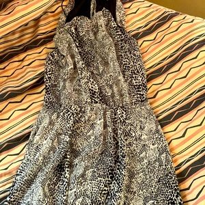 Blk wth Snake print dress by poof!